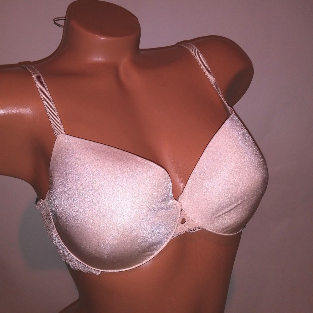 Victoria Secret Bra 36C Demi IPEX Cream Solid 2008 Collection Underwire